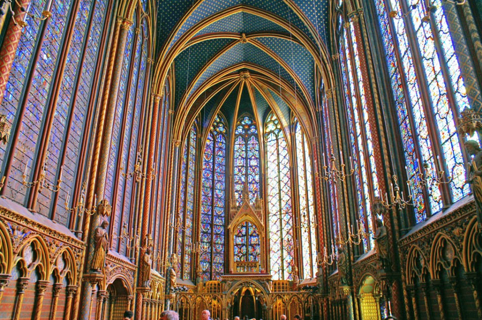 The Sainte Chapelle, Paris, France.
(Image source)