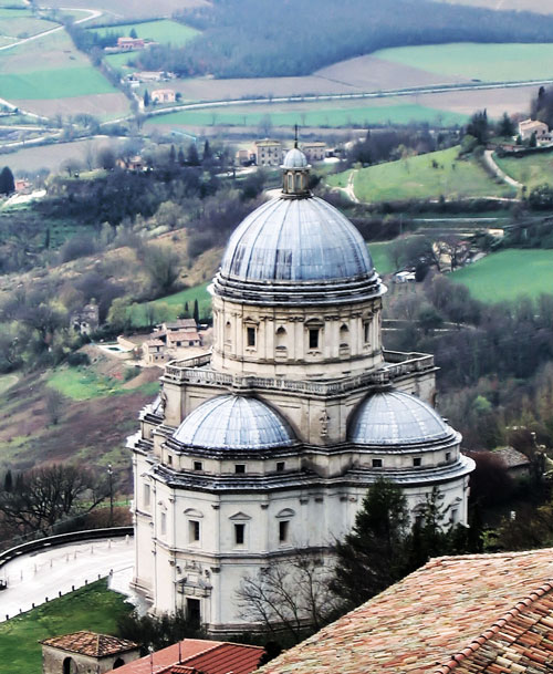 Santa Maria della Consolazione, Todi, Italy, by Cola da Caprarola and Peruzzi, 1508