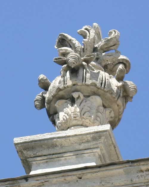 Flaming urn, symbol of immortality (with bees to boot!)
