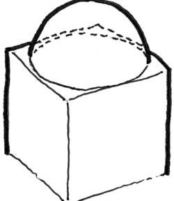 A dome set on a cube.
